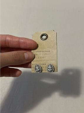 Anthropologie Pave Stud Earrings
